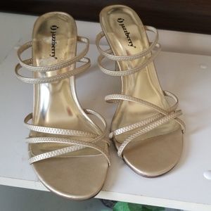 Gold Strappy Sandals